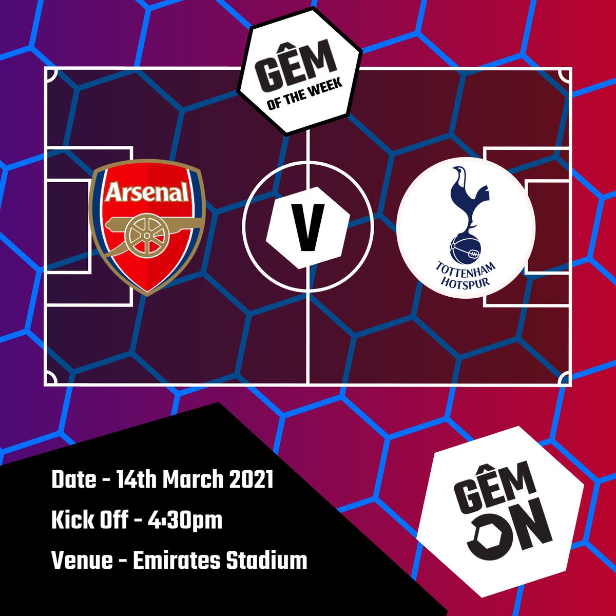GUESS THE SCORE TO WIN!!

Our second match of  Gêm of the week starts today with Arsenal home to Tottenham

ENTER 👇
• Vist our TikTok account &amp; comment on GÊM of the Week post 
• Guessing  the final score and minute of the first goal scored on TikTok

vm.tiktok.com/ZMekv2sfc/
