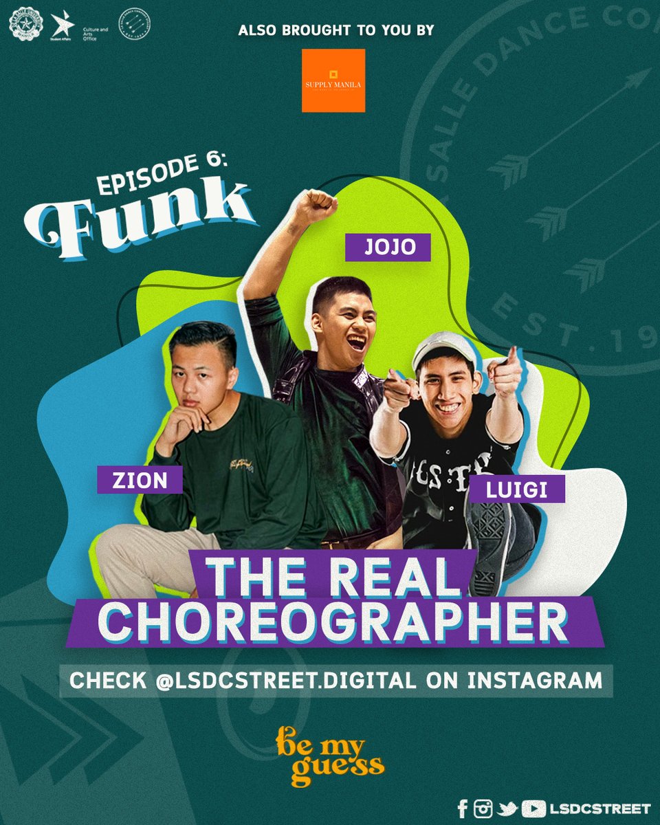 lsdcstreet's tweet photo. The time has come to reveal the real choreographer for Be My Guess Episode 6: Funk! 🕺🏻
What are you waiting for? Head on to https://t.co/8BpEZlAaBI as we reveal the mastermind behind this week’s masterpiece!
#ThisIsLSDCStreet
#RiseWithLSDCStreet
#BeMyGuess
#BeMyGuessEP6 https://t.co/M0BM3NtkuH
