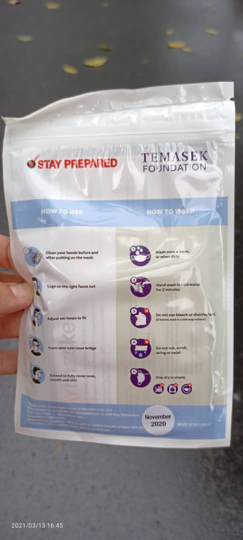 axphalt's tweet image. Has anyone received the face mask promised by Stage 4?
This is the 4th time the PAP government in Singapore has distributed the face mask to its rakyat.
#NegaraBebasUMNO