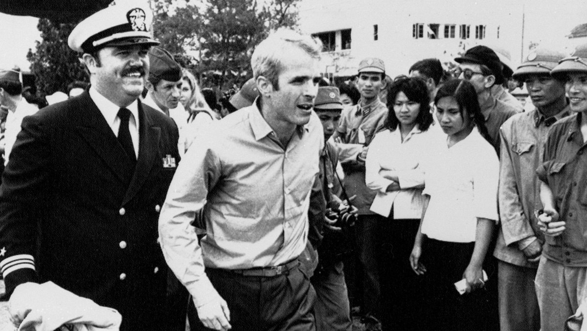 McCainInstitute's tweet image. 48 years ago today, John McCain was released after 5 1/2 years of captivity as a POW in North Vietnam. We’re forever grateful for all those who have served a cause greater than themselves.