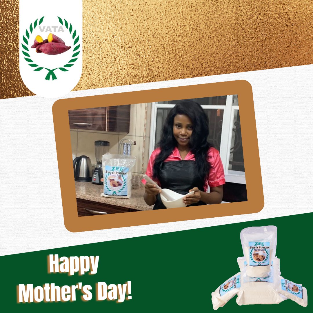 Zeesweetpotato's tweet photo. Describe your Mom using three adjectives! 🤩😇

Happy Mother's Day!
S/O to all mothers who prepare Zee Sweet Potato Poundo flour for their families. 🍛🎖️

@SmallAlhaji_ @PowerOilNG @YemieFASH @kiki30869407 
#RETWEET #GRAMMYs https://t.co/ixr0aFa0st