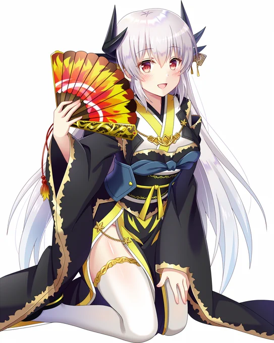 #ホワイトデーは銀髪白髪を愛でる日 
きよひーと浜風ちゃん! 