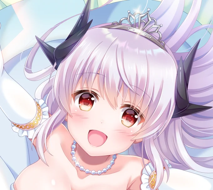 #ホワイトデーは銀髪白髪を愛でる日 
きよひーと浜風ちゃん! 