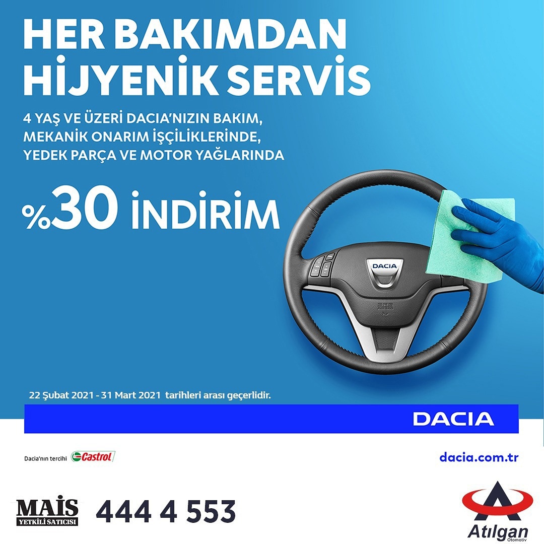 4 yaş ve üzeri Dacia'nızın

Bakım ve mekanik onarım işçiliklerinde, yedek parça ve motor yağlarında %30 indirim!

Detaylı Bilgi İçin
🔹444 4 553
📍Hamidiye Mah. Menderes Bulvarı No:349 Rize
#rize  #atilganrenault #dacia #servis #atilgandacia