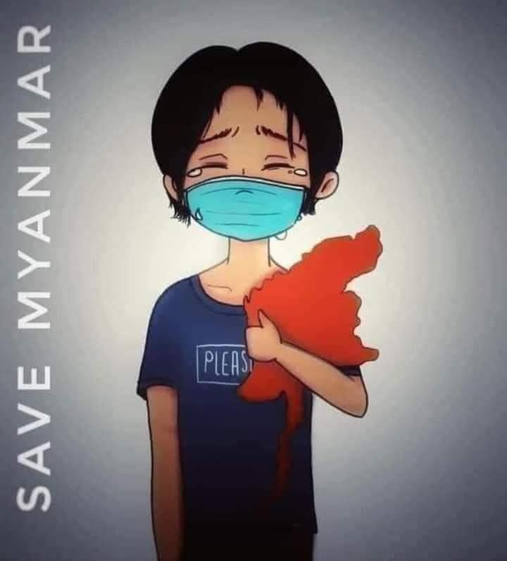 Write with our tear.
God bless to Myanmar.
#WhatsHappeningInMyanmar 
#Mar14Coup