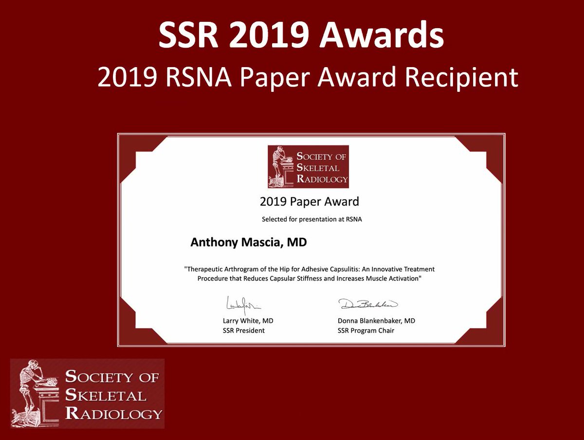 Society of Skeletal Radiology (@ssrbone) on Twitter photo Awards announced just now during the #SSR2021 Business Meeting!
Congratulations to the awardees! Awards announced just now during the #SSR2021 Business Meeting!
Congratulations to the awardees!
