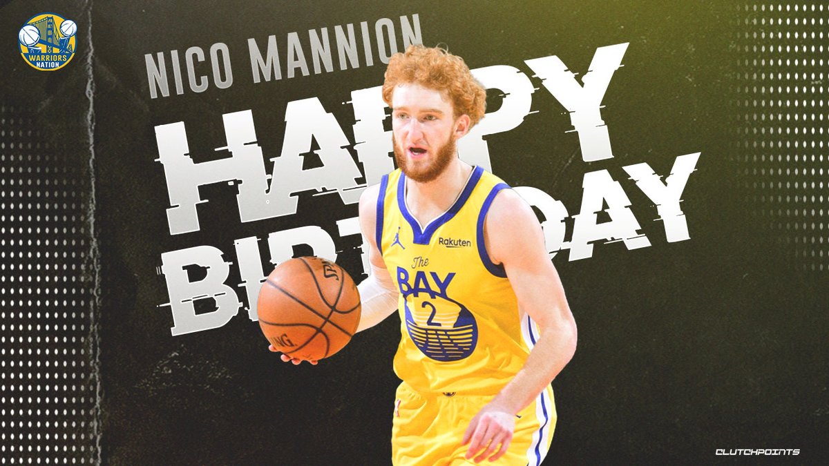 Warriors Nation On Twitter Let S All Wish Nico Mannion A Happy 20th Birthday