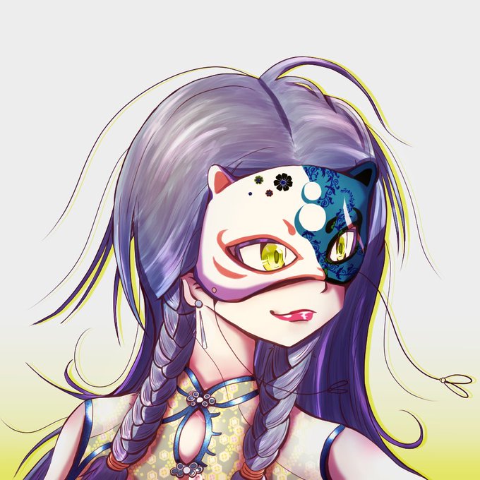 狐面のtwitterイラスト検索結果