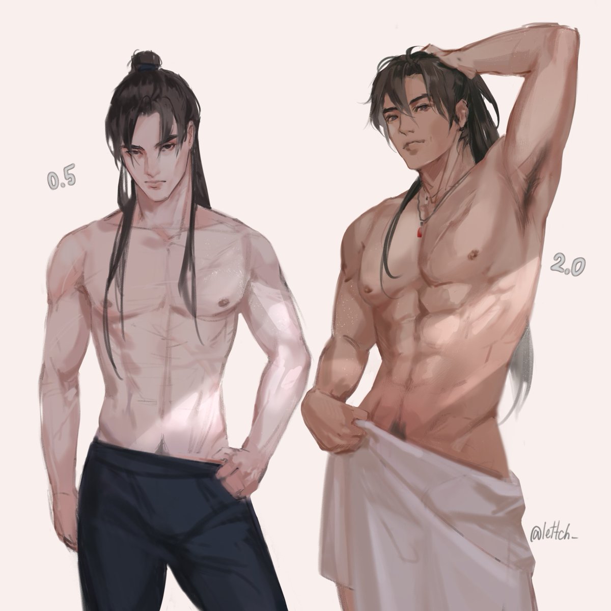 lettch_'s tweet photo. Ah me and my evil twin
#moran #2ha #二哈和他的白猫师尊 https://t.co/uQh535actB