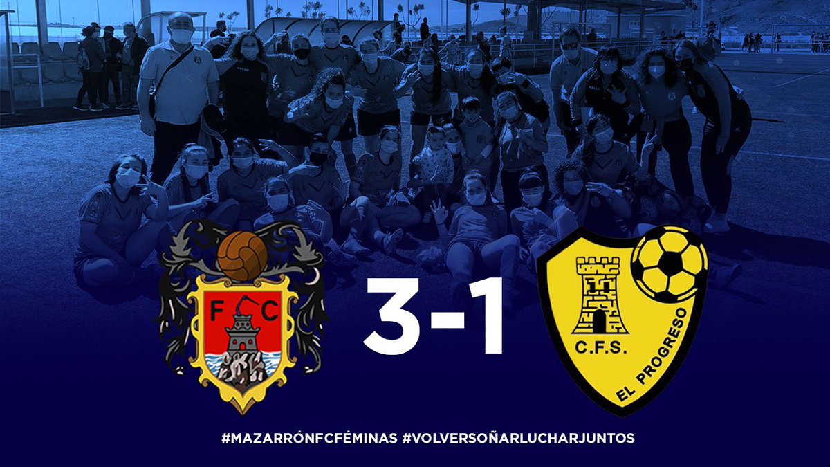 MazarronFC's tweet photo. MAZARRÓN FÉMINAS ⚽️
@MazarronFC 3-1 #CFSElProgreso
+3 ante El Progreso ✅💪🏻
💥GOLEADORAS
#Xispi x2
@almu_zabala x1
¡ENHORABUENA CHICAS! ¡VAMOS TOMATE MECÁNICO 🍅⚙️!
#MazarrónFCFéminas
#VolverSoñarLucharJuntos ❤️💙 https://t.co/Vk9amJrJJJ