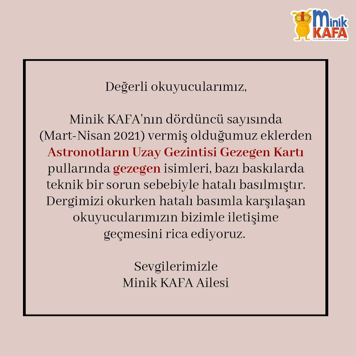 minikkafadergi's tweet photo. @zuhalisler @nihatsirdar @kafaradyo @kafadergisi @kafacocukbilim Merhabalar birkaç gün önce duyuru metni yayımlamıştık🙏 İsim, soyisim, adres ve telefon bilgilerinizi mesaj yoluyla bize iletebilirseniz ekimizin hatasız basımını size göndermek isteriz. Sevgiler🙋‍♀️ https://t.co/Yn1aUYvnMk