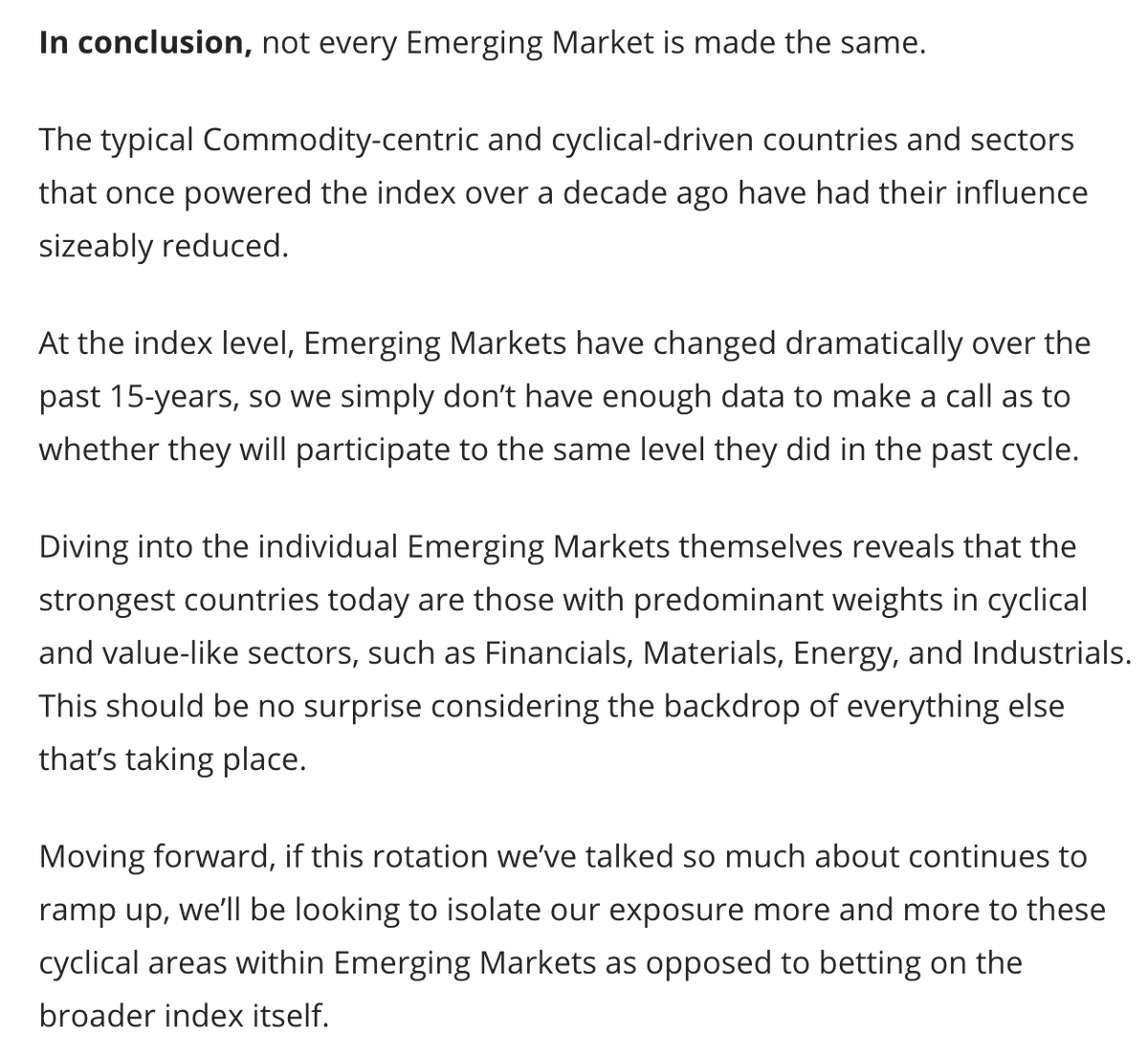 LibrariumViews's tweet photo. Interesting look at how not every #EM is made the same and how the composition of their markets has changed over the last 2 decades & why investors best look below the index levels:
https://t.co/SgVD2r7Q8i #GlobalTrends #Investing #GrowthVsValue #Tech #Commodities https://t.co/f3kE3oZDmq