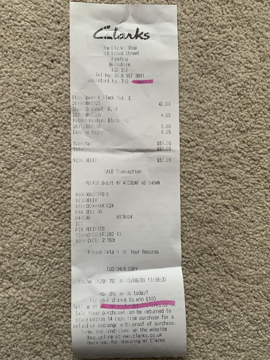 s_sstry's tweet photo. @clarkshelp Hi pls find the receipt attached https://t.co/vH5Dd7ugTV