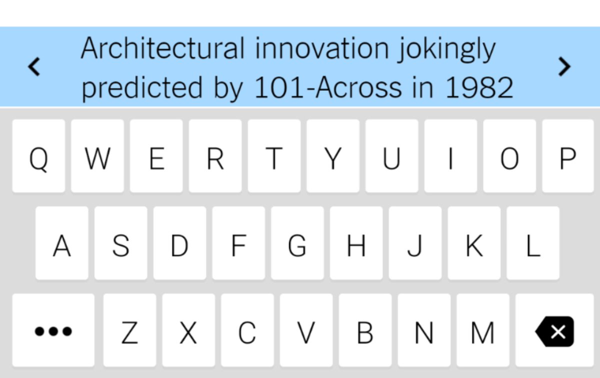 I actually remember seeing this.  I guess it was amusing to a curious 7 year old. #NYTXW