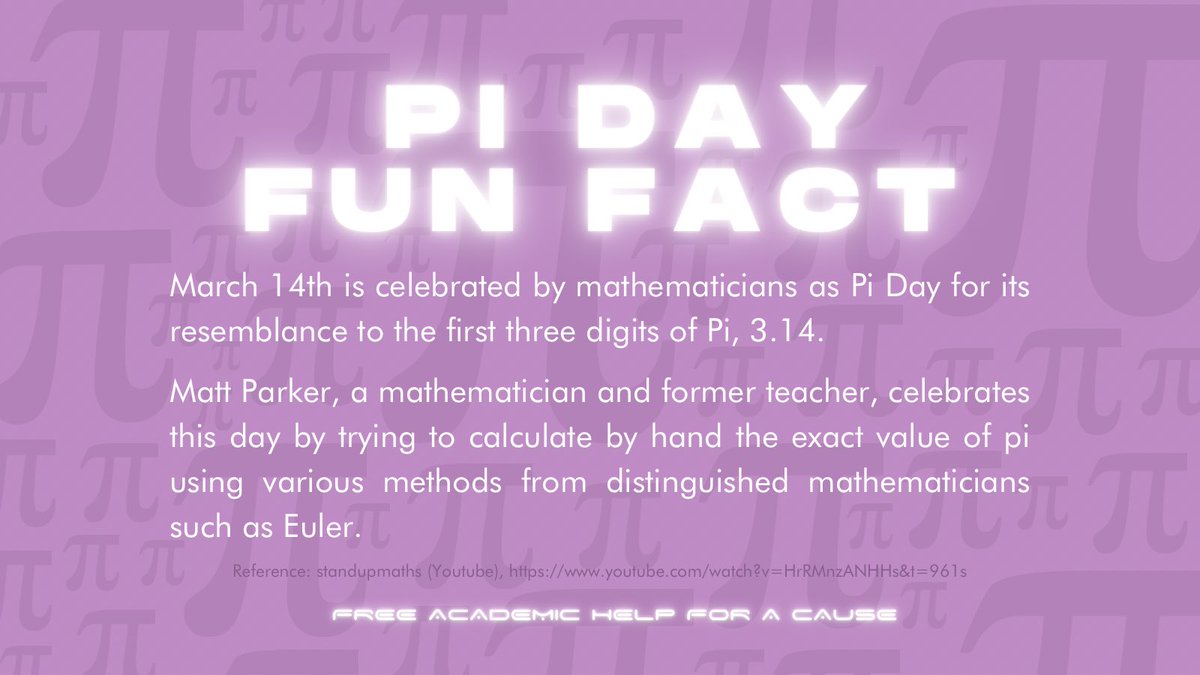 FreeAcadHelpPH's tweet photo. Happy 3.14, FAHCmily! We may not be celebrating it the way we normally do, but we hope that everyone had a blast in remembering this momentous day in the field of Mathematics. Wishing you all an unending (just like pi) happiness!
#HappyPiDay
#FreeAcadHelpPH
#FAHC https://t.co/x8LFMCAuz1
