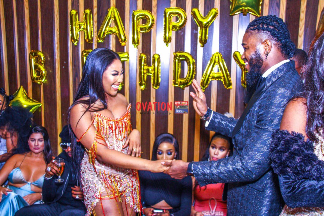 DeleMomodu's tweet photo. It was a night of glitz, glamor and fun as one of Africa's youngest superstars Ms @EricaNlewedim turned 27 and had a classy Hollywood-style celebration at the Sky Lounge of the prestigious EKO HOTEL &amp; SUITES, Victoria Island, Lagos... https://t.co/GRAnTkpdVN