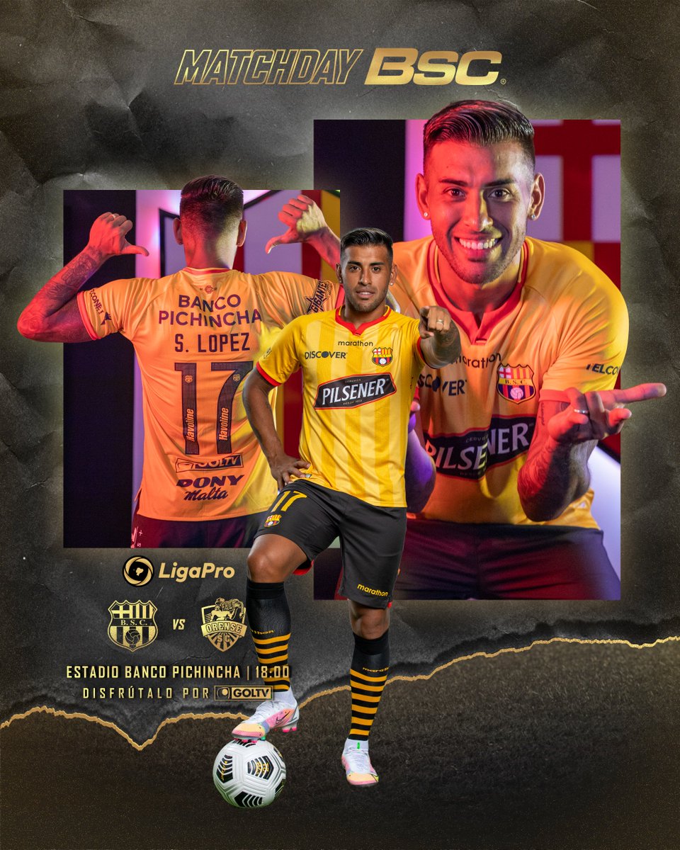 ¡Hoy juega el Ídolo! 🙌
🏆 @LigaProEC
🆚 <a href="/Orense_SC/">Orense Sporting Club</a>
⏰ 18h00
🏟️ <a href="/BancoPichincha/">Banco Pichincha</a>
📺 @goltvecu y #GolTVPlay 📲
#BSCvsOrense #VamosÍdolo 🟡⚫️