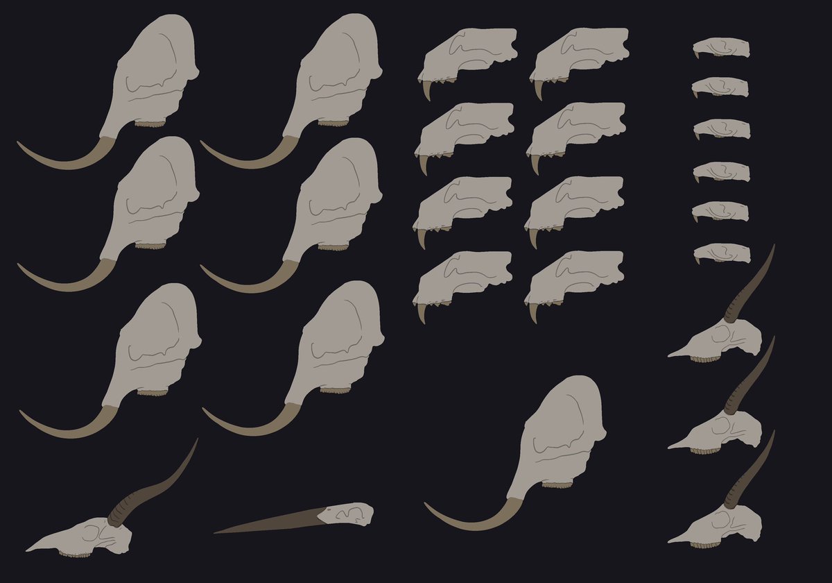 1 million years pass, and the ecosystem begins to evolve or go extinct by natural forces. The environment they& #39;re in allows larger animals to preserve more easily. As a result, the perceived population looks something like this: