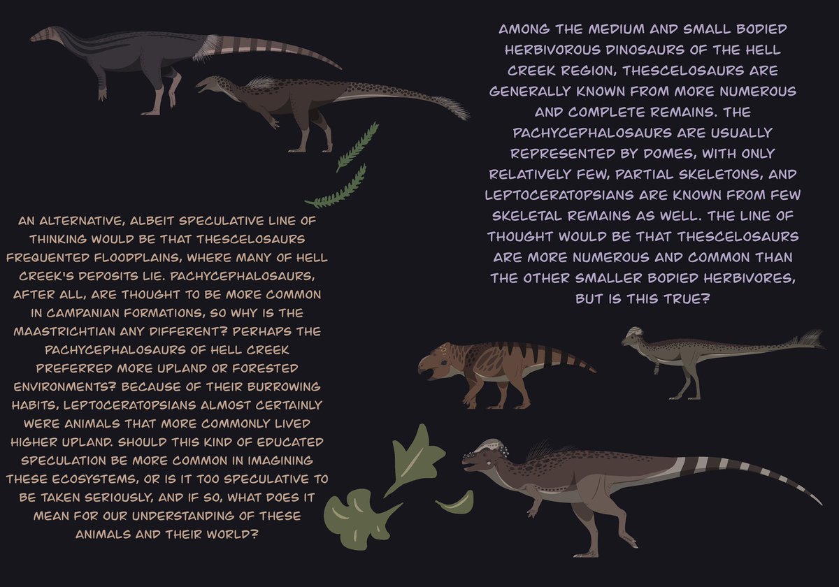 It is no surprise that paleontology is a science of incomplete data. It& #39;s part of the deal. But it is easy to get a little carried away with conclusion making. It is sometimes said that because a formation is well studied and well sampled, that we have a good idea of...