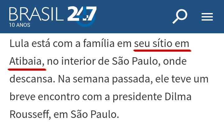 ZambelliCarla_'s tweet photo. Se em 2011 o @brasil247 já dizia que o sítio era do Lula, quem sou eu para discordar? 😂😂😂

https://t.co/y4x3xsJnW0 https://t.co/7nVuDuDBxK