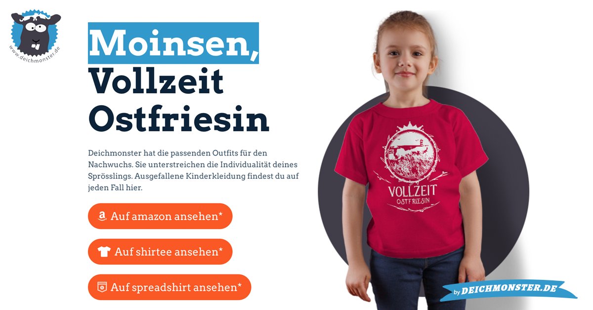 deichmonster's tweet photo. Deichmonster hat die passenden Outfits für den Nachwuchs 😉

Hier mal reingucken: 
https://t.co/nIZNzf5Mcm

#deichmonster #vollzeitostfriesin #ostfriesland #ostfrieslandliebe https://t.co/0rx8KK9Rti