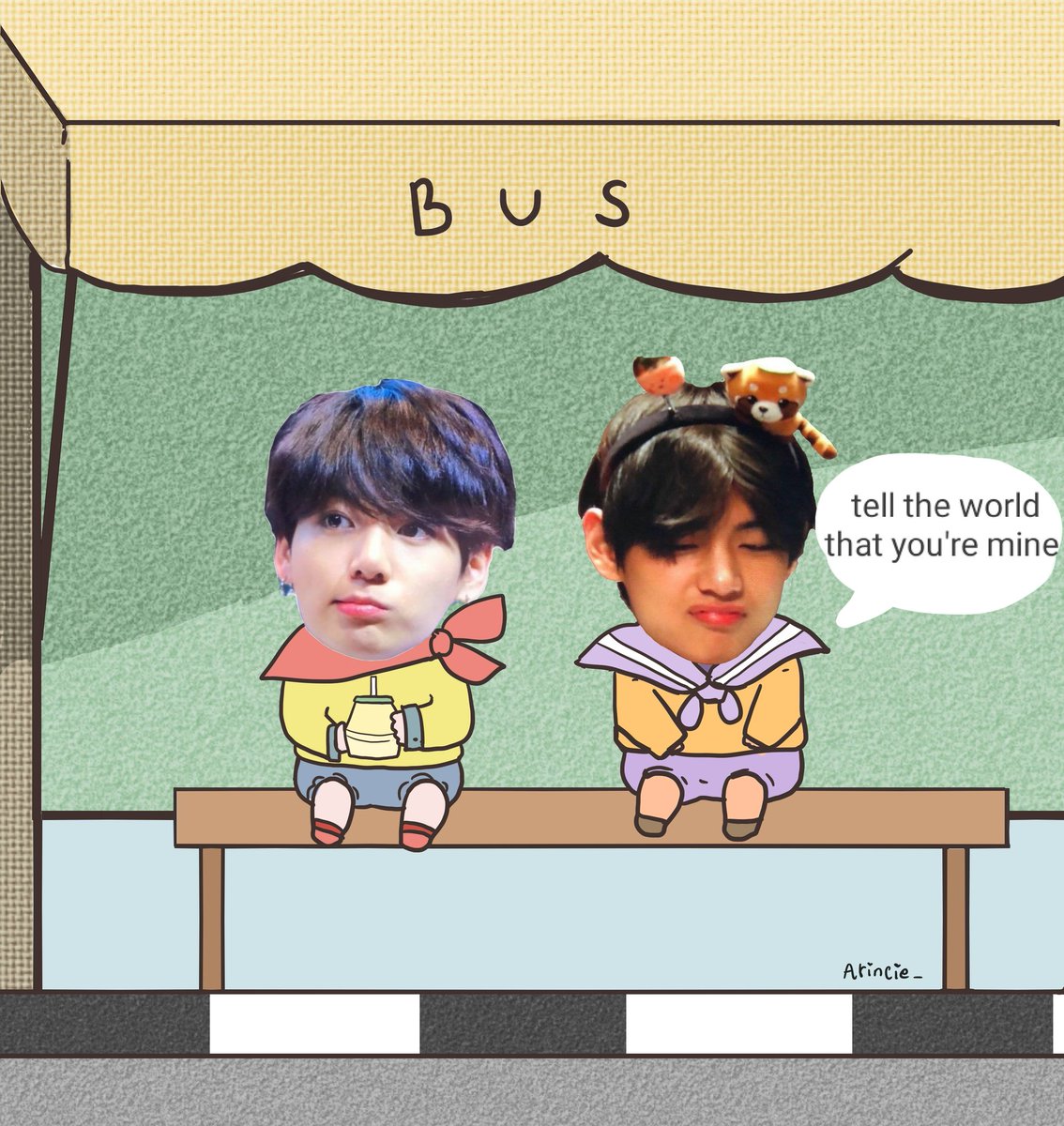 Arincie_'s tweet photo. I just have to post this (^._.^)ﾉ

#kookv #taekook https://t.co/j4rMU64gz5