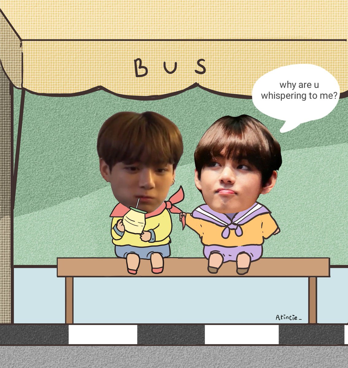 Arincie_'s tweet photo. I just have to post this (^._.^)ﾉ

#kookv #taekook https://t.co/j4rMU64gz5