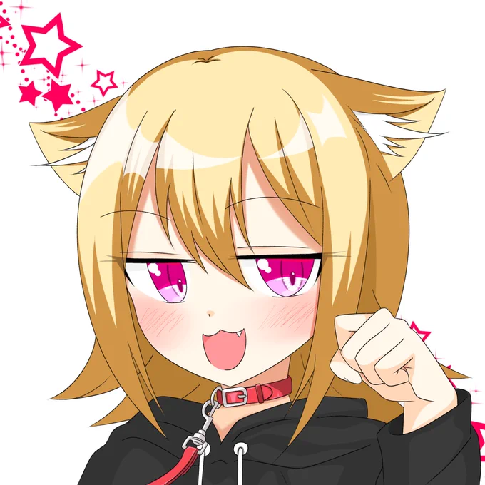 新しいアイコン!^•ω•^ฅ(さっきは塗りミスがあったのと背景がなんか違うなと思ったので再投稿しました。いいねやコメントくださった方々ごめんなさいっ!もっかいお願いします!) 