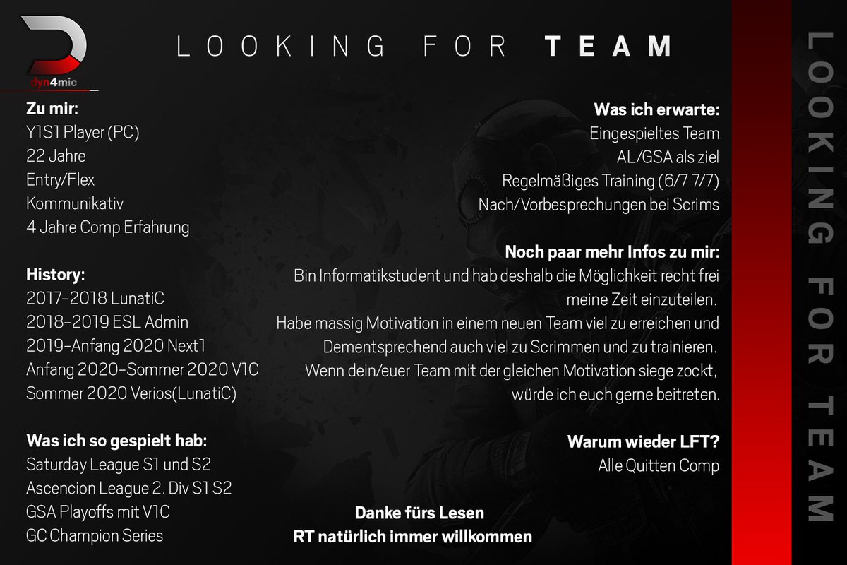 dyn4micfx's tweet image. LFT [GER] [PC] [18+] @LFT_R6_EU
