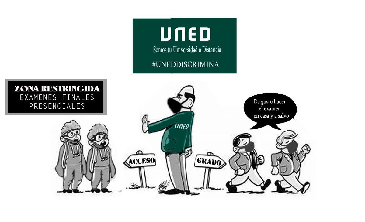 Irene_Uned_'s tweet photo. @UNED #uneddiscrimina @rmairal #COVID19 IGUALDAD! #avex para todos! Dar opciones estamos en una pandemia mundial! Con restricciones que cambian cada dos por tres!! https://t.co/YYmiHAzhy4