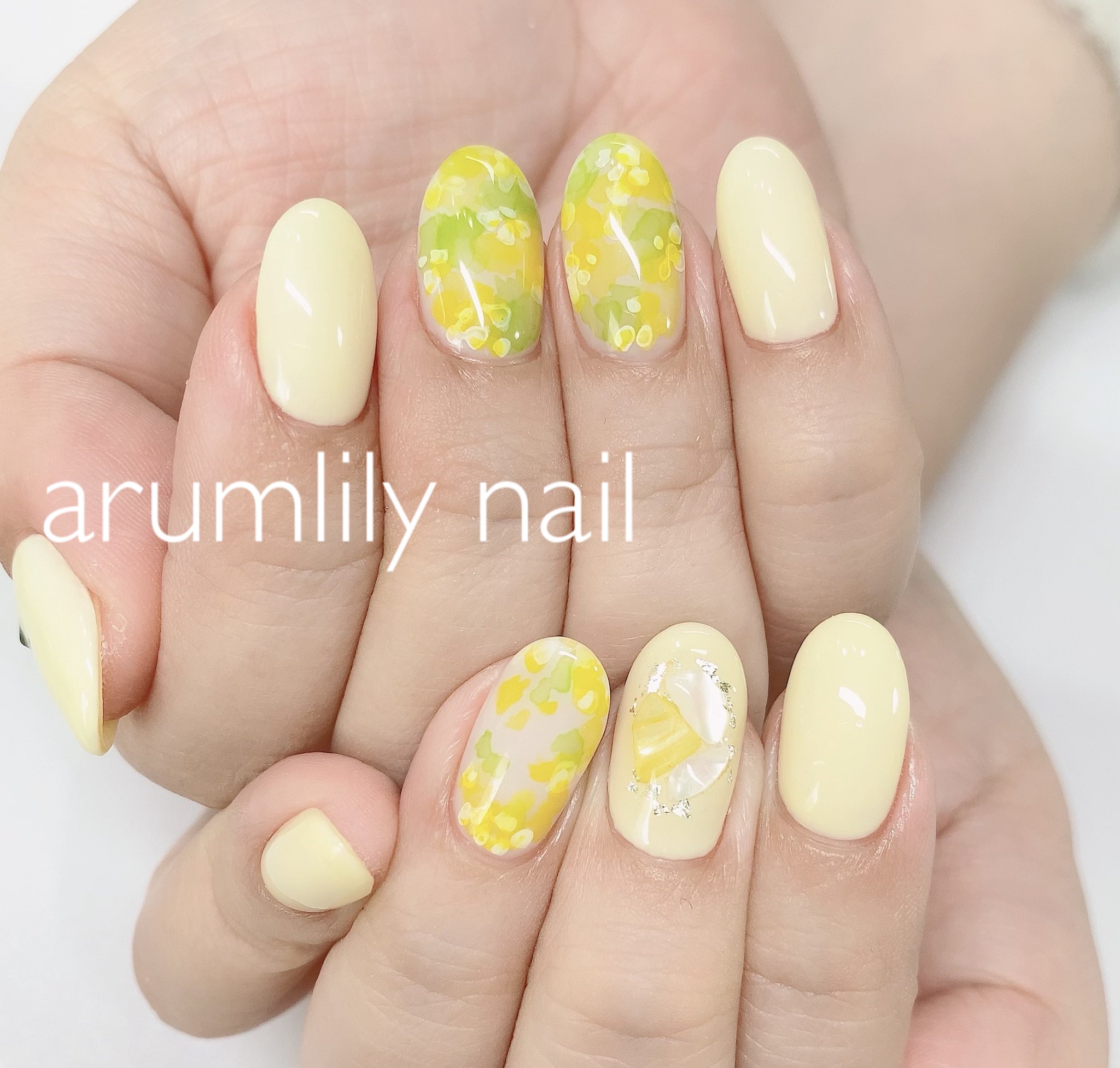 Arumlily Nail イエローネイル 本八幡 下総中山 八幡 市川 アルムリリーネイル 春ネイル 黄色 ネイル T Co Y2s7piyaxp Twitter