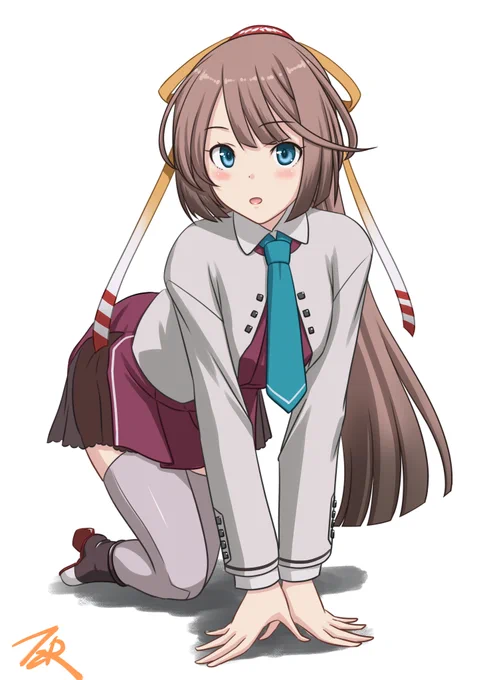 ラクガキ風雲ちゃん
結局6-5は上ルートに変更した😩
夜戦ツ級に4連続で追い返されたのだ……😭 