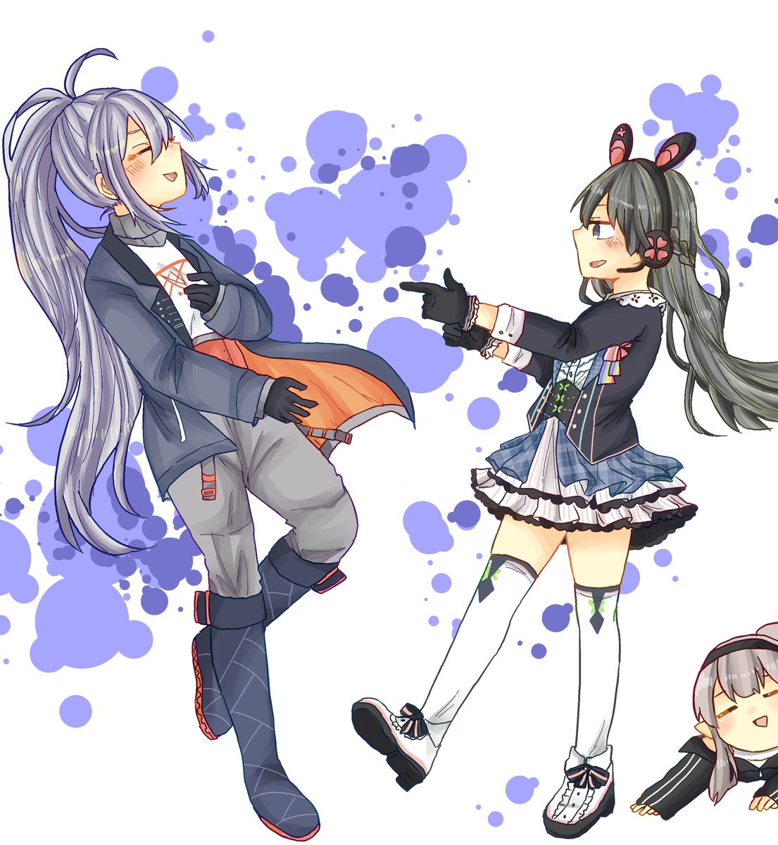 樋口楓 ,月ノ美兎 「#みとあーと
#でろあーと 」|ちむ仔のイラスト