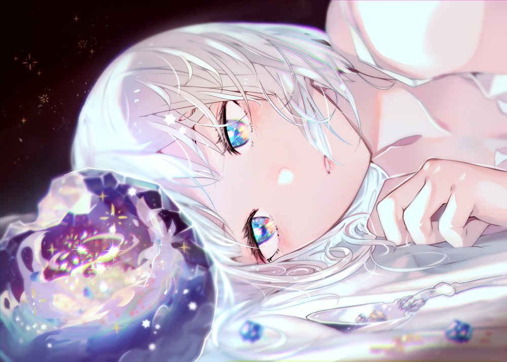 「#ホワイトデーは銀髪白髪を愛でる日 」|稲守竜砂のイラスト