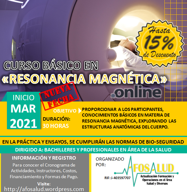 afosaludoficial's tweet photo. ¡Juntos Lograremos el Éxito! #SoyExitoso #SeViene el #CursoOnLine en #ResonanciaMagnética ÚLTIMOS DÍAS Aprovecha nuestros descuentos!! #Aprende Organiza: @afosalud con el aval de: #UPEL #UNESCO ☎  04146158092 / 04120634538 Regístrate https://t.co/9W4thx4U3b https://t.co/mRvDvMCEsU