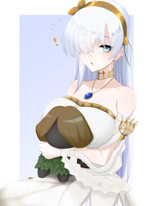 #ホワイトデーは銀髪白髪を愛でる日 
愛でる系だとこの三枚 