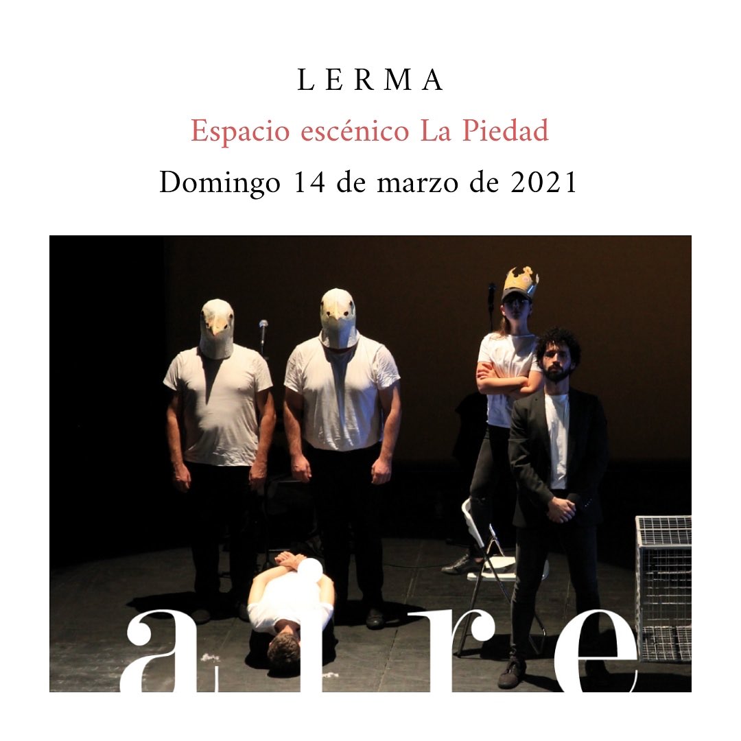 ThreeRTeatro's tweet photo. Hoy, 'Aire' en el Espacio escénico La Piedad de Lerma a las 19:00h.
#aire #threerteatro #threer #lerma #burgos #theatre #teatro #calderon #calderondelabarca #siglodeoro https://t.co/l1qTBKdVQY
