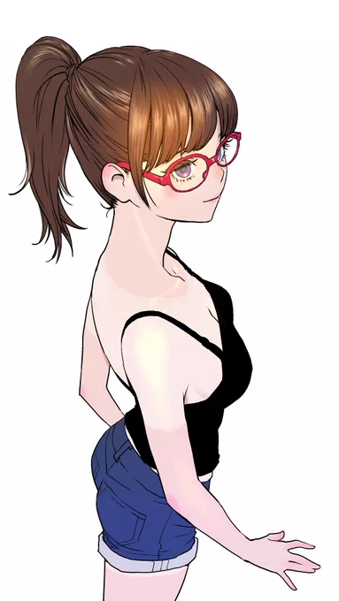 こんばんは～
#イラスト女の子 