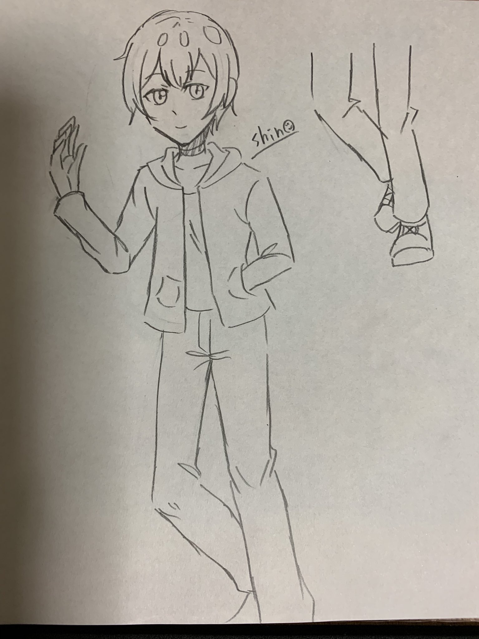 雨子紫乃 全身描かれたんですね 私のアドバイスとしては手の大きさとズボンの描き方ですかね 手をもう少し大きく ズボンの股のところに図のようにチャック部分を足してあげるとよりリアルになると思います 勝手ながら画像をお借りしました 雨子紫乃 全身描かれたんですね 私のアドバイスとしては手の大きさとズボンの描き方ですかね 手をもう少し大きく ズボンの股のところに図のようにチャック部分を足してあげるとよりリアルになると思います 勝手ながら画像をお借りしました