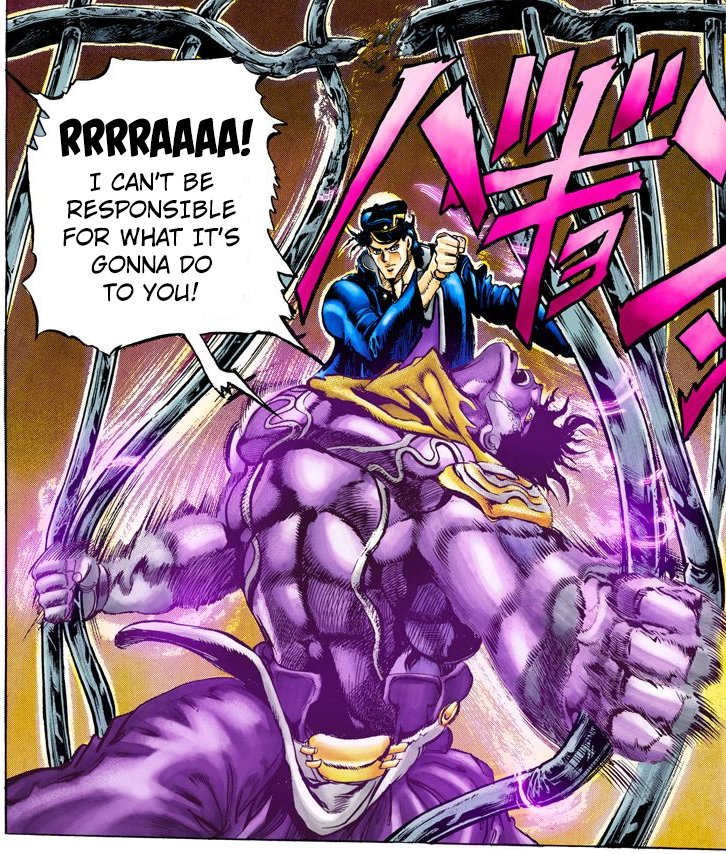 Script on X: Star Platinum usa ¿¡PANTALONES!? / X