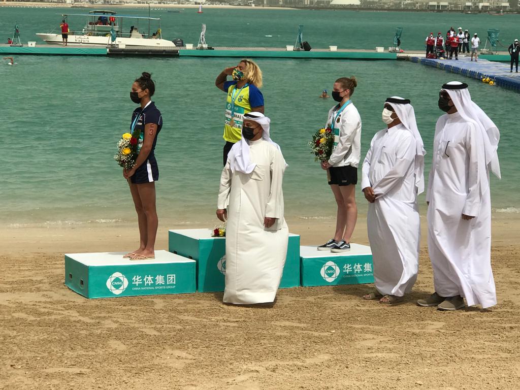 FranceauQatar's tweet photo. Très belle performance des nageurs 🇫🇷, hier, @kataraqatar à #Doha, pour la première épreuve du 10km FINA/CNSG Marathon Swin World Series 2021. 🥇pour @marcoswimfr et 🥈pour Océane Cassignol. De bon augure pour @Tokyo2020!
#MSWS2021 #Qatar #RoadtoTokyo https://t.co/BZRBuYynTb