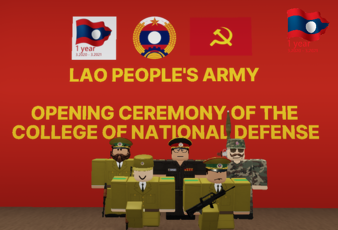 An Opening Ceremony of the newly build Army College of National Defense was held today, attended by several personnel from the National Defense and Public Security.