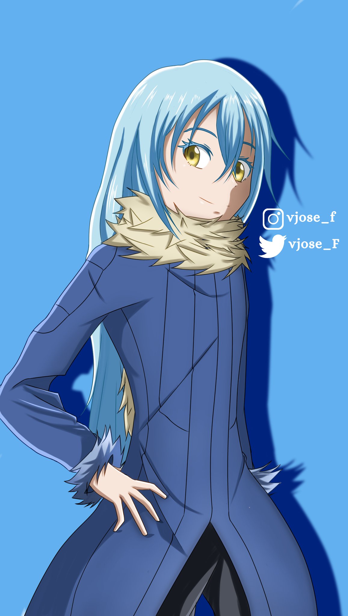 How to draw Rimuru Tempest - That Time I Got Reincarnated as a