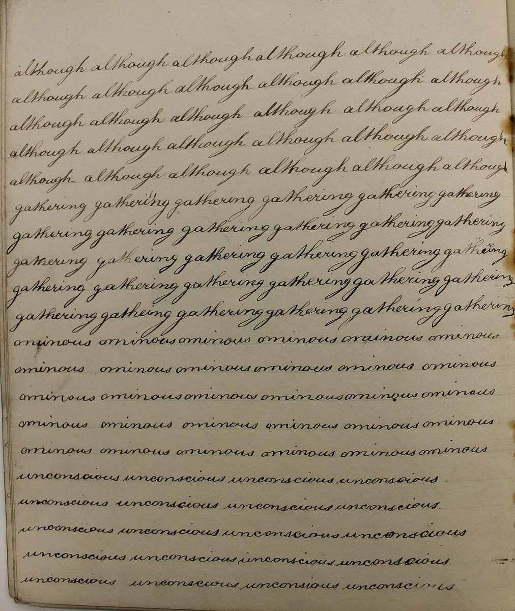 DerbyshireDRO's tweet photo. These exercise books from 1879 belonged to Sarah Clark of Kirkstead Girls' School. Lots of practising spelling! One year later the Education Act would make education compulsory for all children between the ages of 5 and 10. #SchoolEnglish #FromTheArchive https://t.co/yvKXR3VJZr