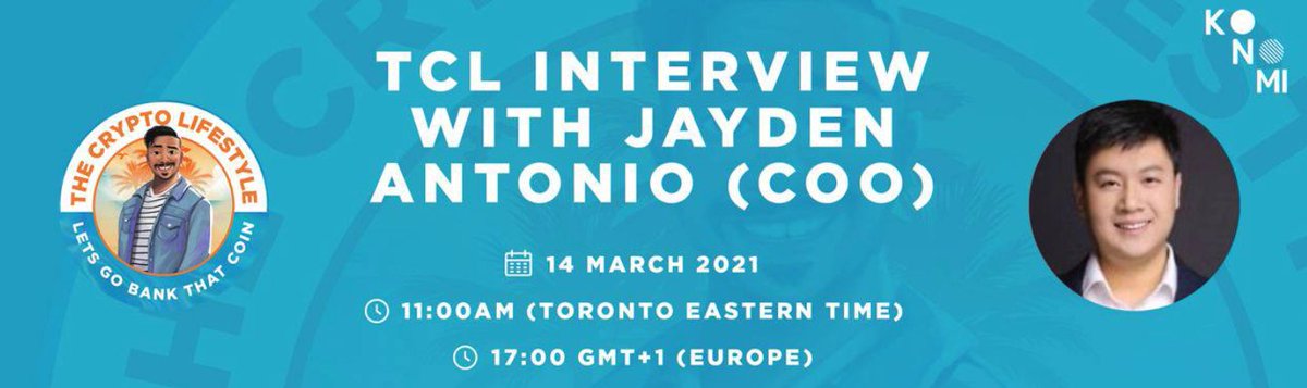 🚨🎙️The Awaited Interview Is Finally Here!!!🔥🥳

👉🏾Guest: COO of <a href="/KonomiNetwork/">Konomi Network</a> - Jayden Antonio!

🎦LIVE RIGHT NOW!!!!!💥🔥🎙️

⚡️‼️Join NOW!!👉🏾: youtube.com/watch?v=ZlfcO9…

#letsbankthatcoin #thecryptolifestyle
#bullrun #DeFi #Polkadot <a href="/KonomiNetwork/">Konomi Network</a> #hype