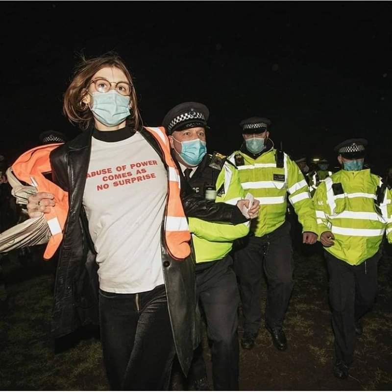 "Abuse of power comes as no surprise" 
It certainly doesn't to us! We are saddened by what happened to #SarahEverard at the hands of a #cop and angry that they continued to abuse their power at her vigil! As always....#acab #fuckcops