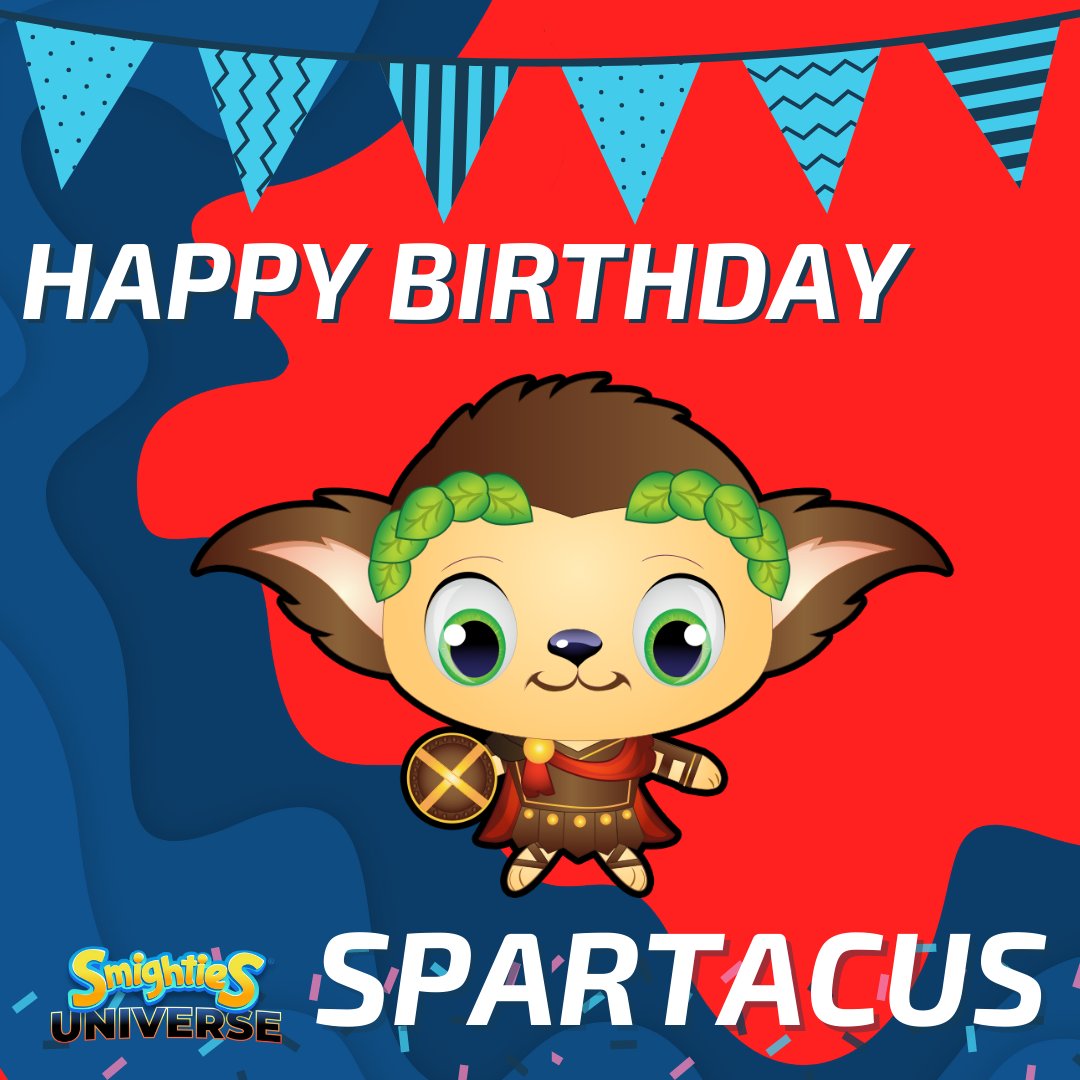 SmightiesU's tweet photo. We're wishing Spartacus a very special birthday today! We hope you're being celebrated like a true gladiator today!

#smighties #smightiesuniverse #smighty #digitalcollectibles #NFT #NFTs #blockchain #crypto #happybirthday https://t.co/wTIP77fKqb