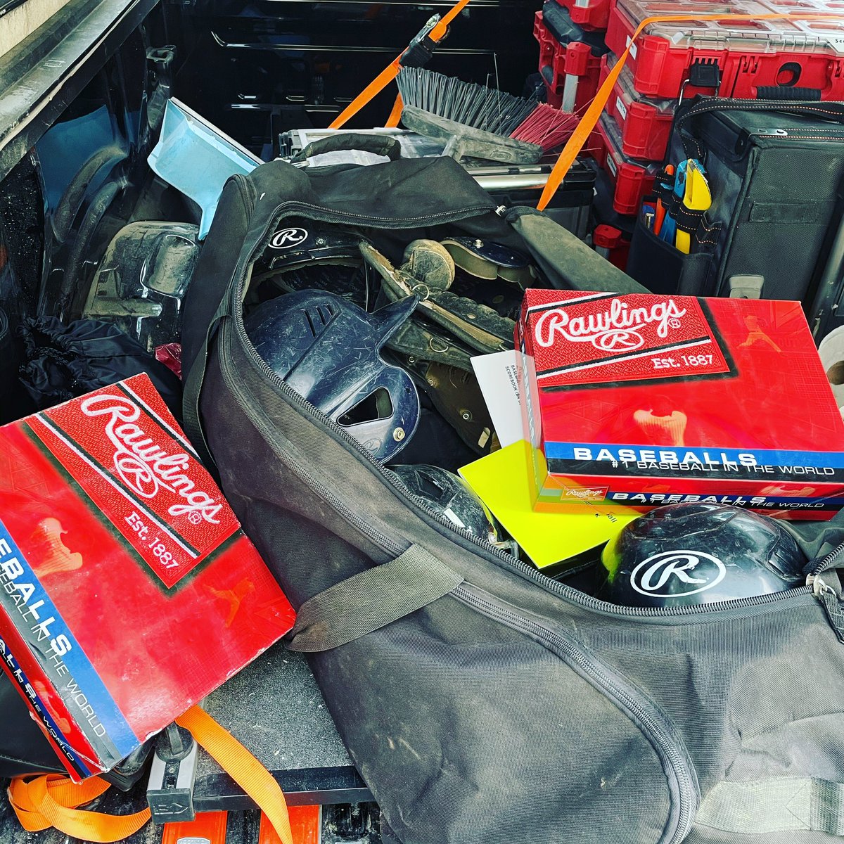 Contractor / coaching life!  It’s going to be a busy season.  Excited to manage my boy’s baseball team.  #baseball #contractor #coachinglife #coaching <a href="/rawlingssg/">stefanie Rawlings</a>