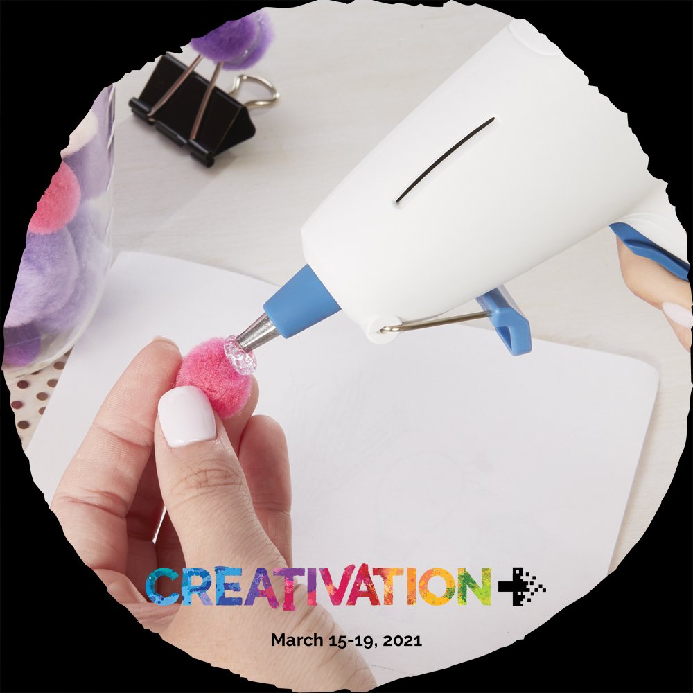 xyroninc's tweet photo. Creativation begins tomorrow. Stop by the Xyron booth and check out the glue gun videos. It's our 25th Anniversary!! We will have a Retailer and Influencer giveaway at the end of the show.
#xyronstickstogether
#xyronglueguns
#25yearsofxyron
#creativation2021
#craftmonth https://t.co/J08oECMNws
