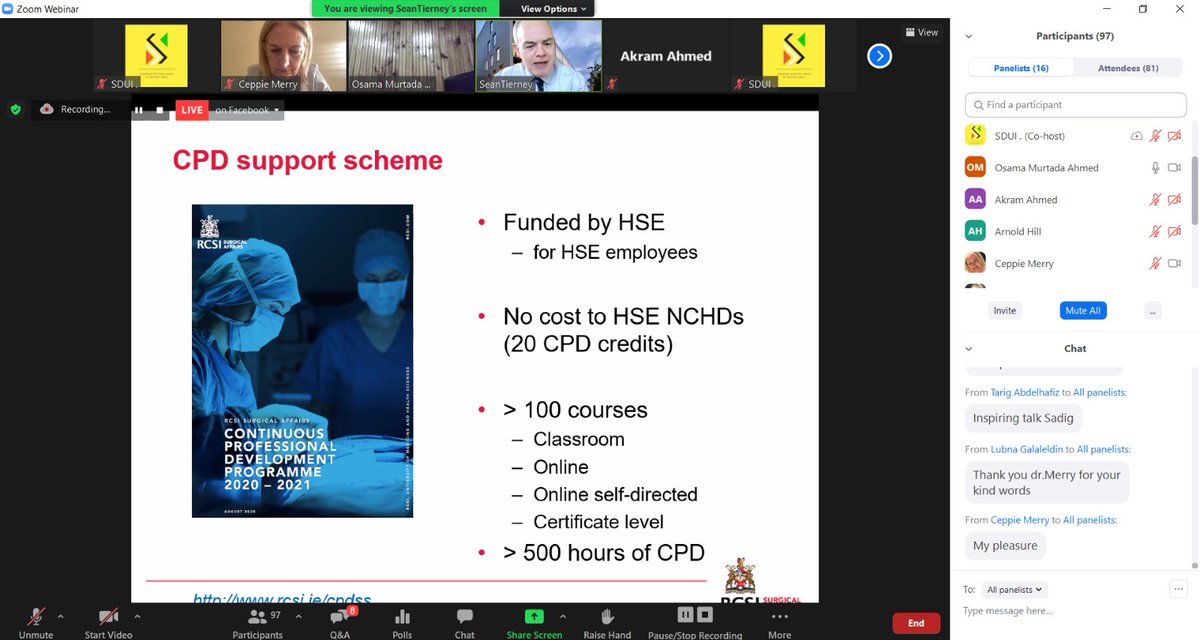 AnnualSdui's tweet photo. We are thrilled to have Professor Tierney @theseant again this afternoon.
His presentation about potential collaboration opportunities between @RCSI_Irl @rcsi_cosecsa and Sudan https://t.co/4lCWnb3N9H
